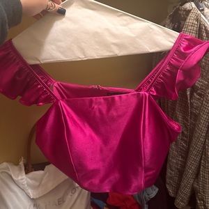 2 piece satin dress